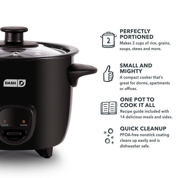 Dash 2 Cup Mini Rice Cooker & Reviews Wayfair